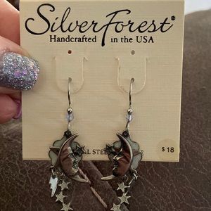 Silver forest Earrings for ladies handcrafted in the USA